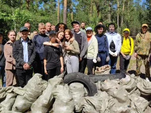 На территории лесного фонда прошла экологическая акция «Чистый лес»